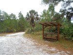Rest area where the Florida Trail and Flagler Trail intersect